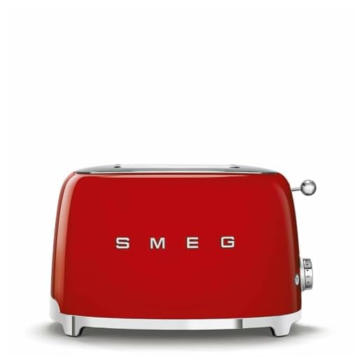 Smeg TSF01RDEU brödrost 2 skivor, röd