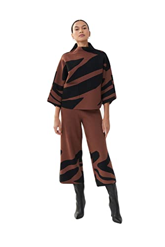 Joseph Ribkoff Women's Top Style 223945 (S) Brown&Multi #TOP4