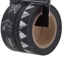 Black Chalk Banner Arrow Washi Tape Assortments - 2 Spools