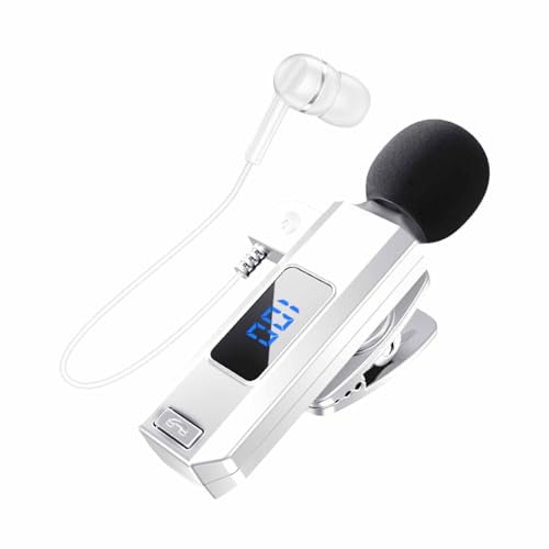 Youding Wireless Earphone, Noise Cancelling Headphones - Wireless Headphones with Built-in Digital Display, Clip-On Sports Headphones with Extended Battery Life for Women and Men,