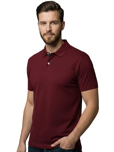 Image of XENOVAURBAN Dry Fit Polo t Shirt for Man | Regular Fit | Quick Dry Mars Fabric Polo T-Shirt with Collar for Men
