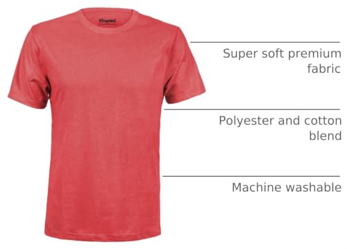 Image of Kingsted T-Shirts for Men Pack - Royally Comfortable - Super Soft Premium Fabric - Well-Crafted Classic Tee