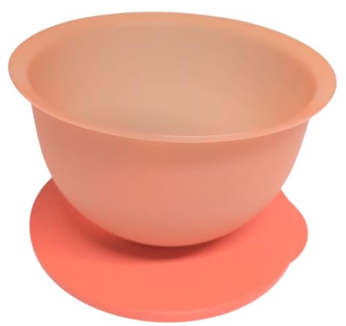Tupperware Junge Welle Schüssel mit Deckel Servierschüssel Servieren orange 2,5 Liter – Ansicht 2