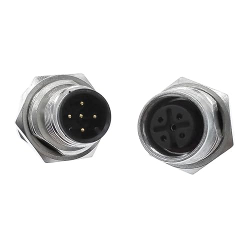 Conector M12 de tornillo y 4 pines para un montaje seguro en panel 6