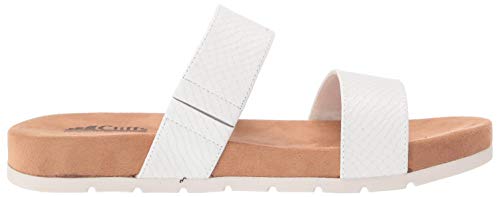 Cliffs By White Mountain Tahlie Women's Slide Sandal, White//Es-Print, 8 M #TOP5