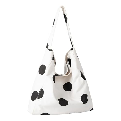 Sac à main tendance à pois grand format pour cours et travail