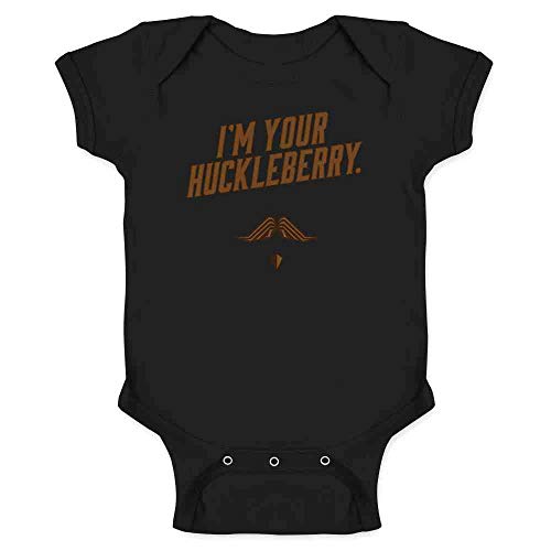 Pop Threads Im Your Huckleberry Western Quote Funny Vintage Infant Baby Boy Girl Bodysuit