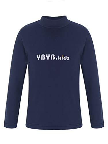 Kids Girls Cotton Casual Long Sleeve T-Shirts Turtleneck Letter Printed Winter Warm Undershirt Tops