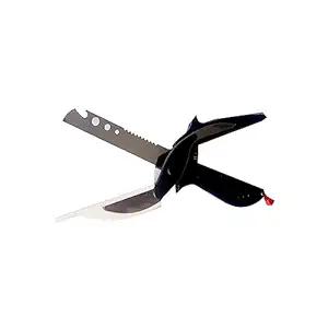 STAINLESS STEEL 4 IN 1 CLEVER CUTTER, BLACK