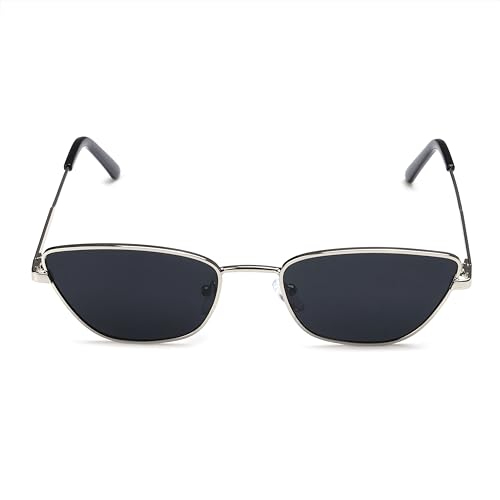 Image of Dervin UV Protected Cat Eye Retro Sunglasses for Women, Metal Frame Shades for Women (Small Size)