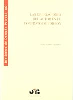Obligaciones del Autor En El Contrato de Edicion 8476984995 Book Cover