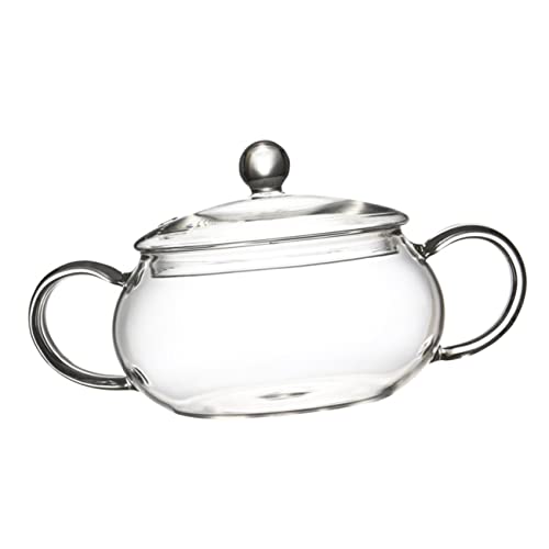 BEBEMOKO Olla De Vidrio Para Inducción y Cocción Eléctrica Para Guisos Casa y Restaurantes Olla Transparente