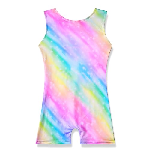 myqff gymnastics leotards for girls toddler kids dance outfits sparkle tumbling biketards unitard unicorn mermaid