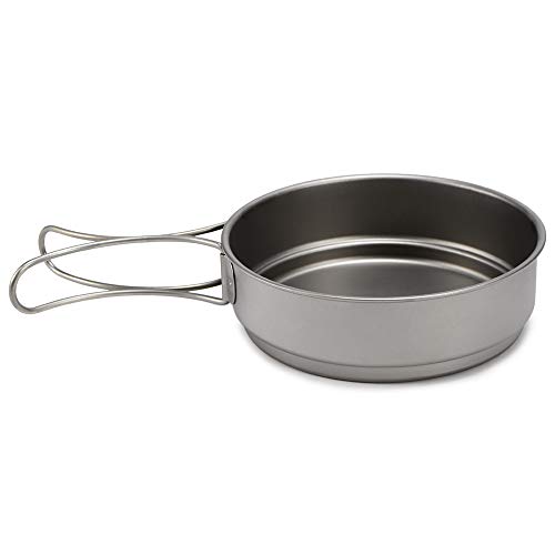Titanium Pan, Romacci 350ml / 500ml Fry Pan ultraleve de titânio Panela bacteriostática exterior por