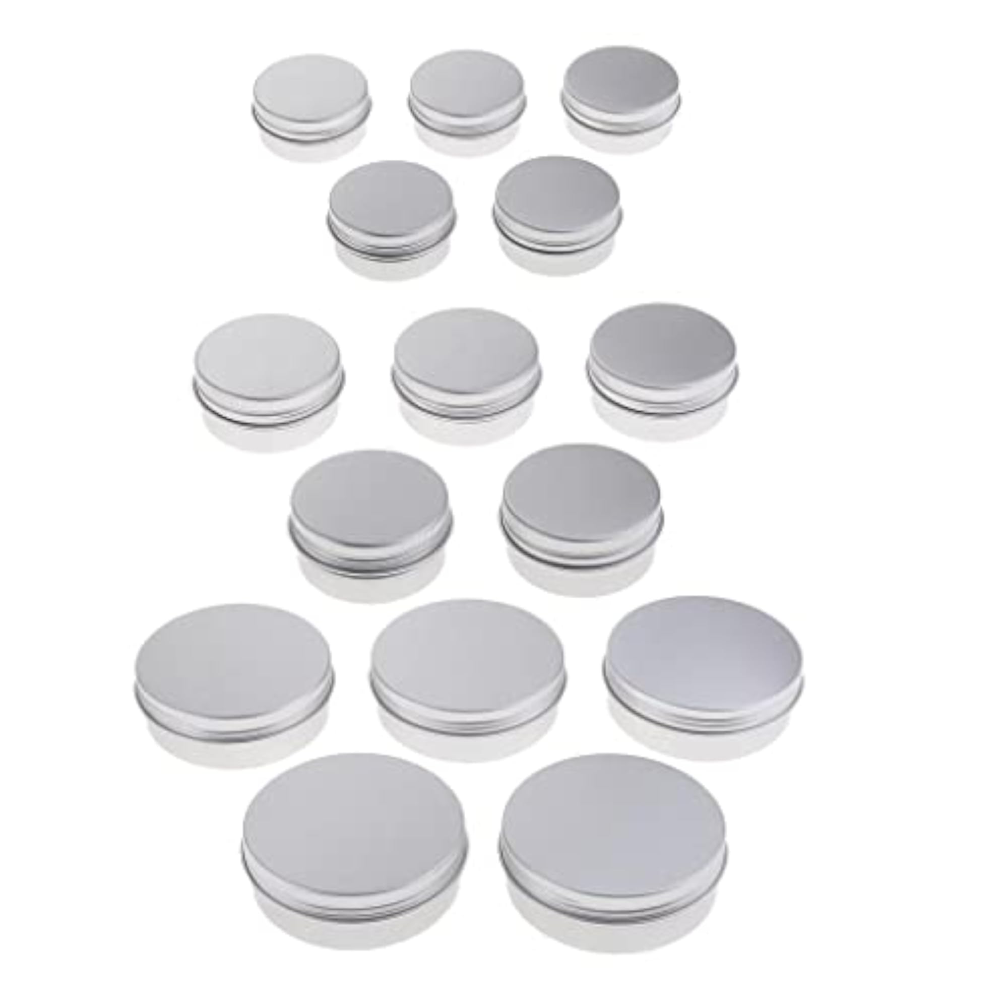 2x5 Pieces Aluminum Lip Balm Jar Containers, 30ML