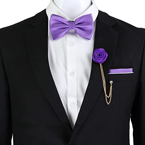 Set de corbata y accesorios de poliéster para hombre