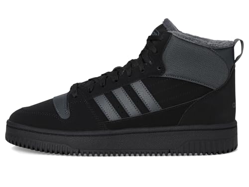 adidas Unisex Break Start Mid Top Winterized Sneaker, Black/Grey/Black, 14 US Men4