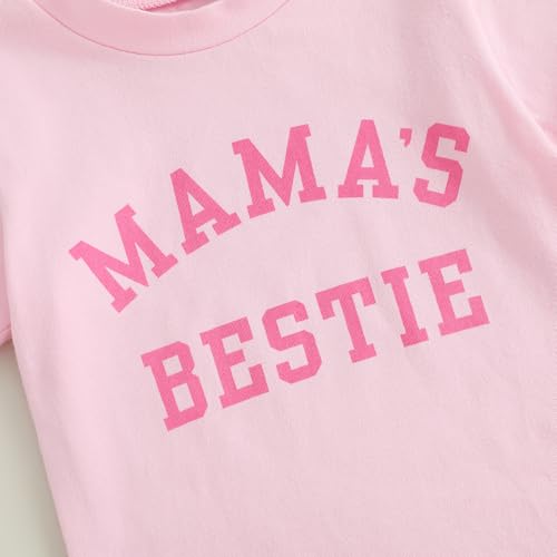 Image of Kayotuas Toddler Girl Summer Clothes Big Sister Outfit Letter Short Sleeve T-shirt Layered Tutu Skirt Set Cute Birthday Dress