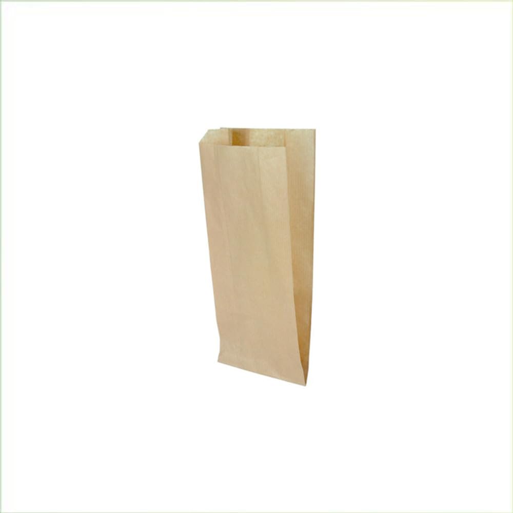 Palucart® 1000 Sacchetti di carta per alimenti colore Avana, misura 12x26 cm, buste in carta kraft per Trasporto di Cibi e Oggetti - M