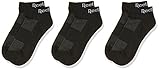 Reebok Te Low Cut Sock 3P Calcetines, Unisex adulto, Negro, S