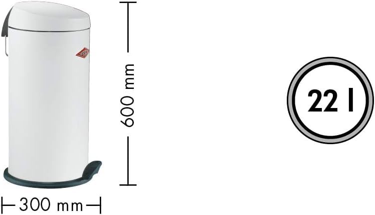 WESCO ゴミ箱 ペダルビン&メタルライナー CAPBOY MAXI ホワイト WESCO ゴミ箱 ペダルビン&メタルライナー CAPBOY MAXI ホワイト