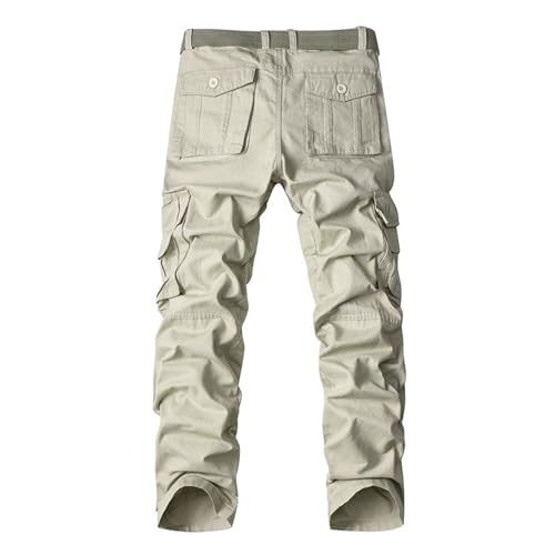 JEKE-DG Men's Outdoor Cargo Pants Casual Military Army Combat Work Trousers Ski Hiking Pants with 8 Pockets4