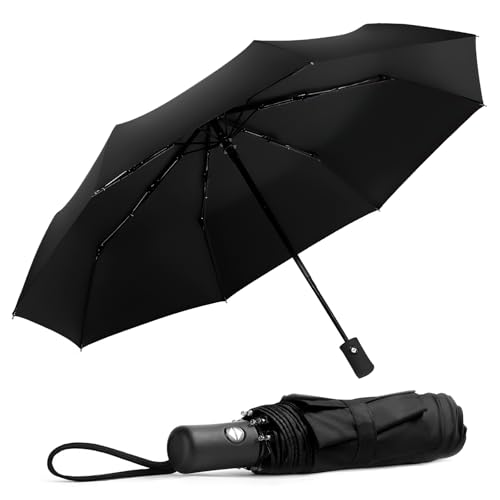 Tapvai Parapluie Portable, Fermeture Automatiques, Parapluie Pliant, Parapluie Automatique Compact et Au Vent pour Hommes Femmes