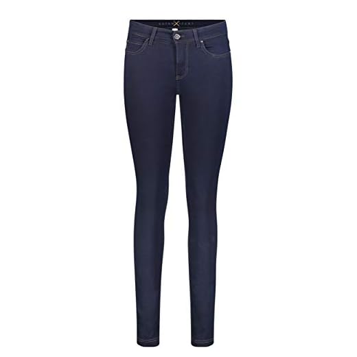 Mac - Damen 5-Pocket Jeans, Dream Skinny - Dream Denim - 5402-90-0355L, Größe:W36, Länge:L30, Farbe:Dark Rinsewash (D801)
