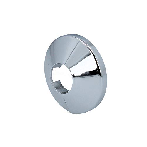 Abdeckrosette Klapprosette Einzeln 15 16 18 20 22 25 28 mm Heizkörper Weiß chrom (22 mm/chrom)