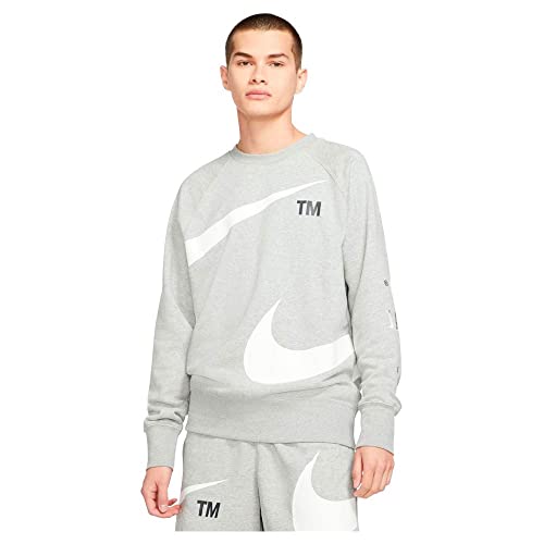 Nike DD5993 M NSW Swoosh SBB Crew Sweatshirt Mens dk Grey Heather/White M