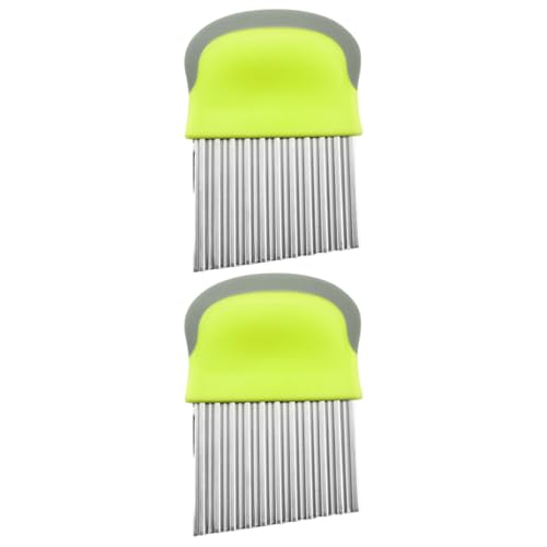 Cortadores de Papa Ondulados Homoyoyo 2 Piezas Acero Inox miniatura 1