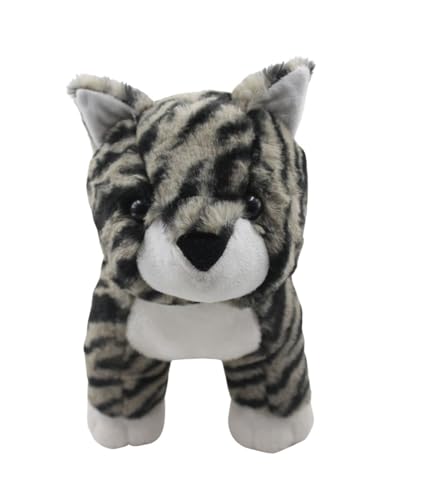Image of Tickles Cheetah Soft Stuffed Plush Animal Toy for Kids Boys & Girls Birthday Gift (Size: 28 cm Color: Grey)