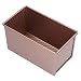Brotpfannen Zum Backen von Brotlaibpfanne Backformen für Hausgemachtes Brotlaib Brotpfanne Mini-Brotpfannen Zum Backen von Brot,Brotpfanne Toast Backformen Brotkasten mit Gewelltem Kornabzug(Gold)