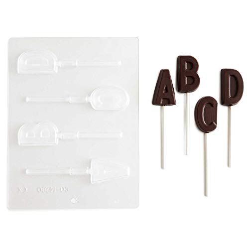Block Letter Chocolate Candy Molds Suckers - A - Z, !- (7) 2