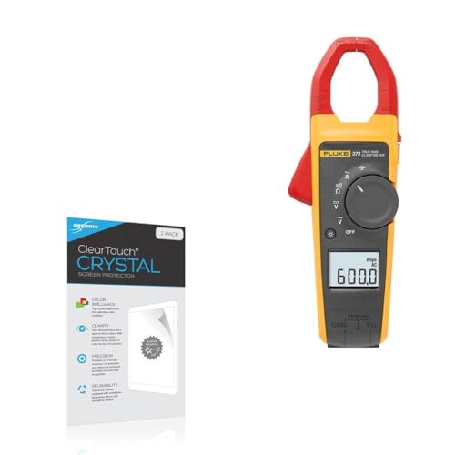 BoxWave Screen Protector Compatible with Fluke 373 - ClearTouch Crystal (2-Pack), HD Film Skin - Shields from Scratches