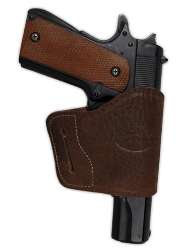 Barsony New Brown Leather Yaqui Style OWB Holster for SAR K2 45 4.7