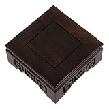 SEWACC Soporte para Macetas de Interior de Madera Negra, Elevador Decorativo para Hogar y Jardín