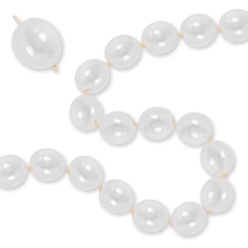 Image of Clear Quick Link Balloons, 100PCS 6 Inch Small Bubble Linking Balloons for Making Balloon Wall Heart Arch, Tails Balloon for Wedding Birthday Baby Shower Engagement Graduation Party Decorations