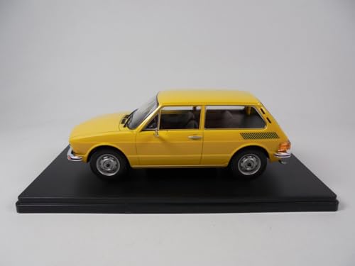 OPO 10 - 1/24 miniature car compatible with VW Volkswagen Brasilia 1974 - M006, Yellow, Medium