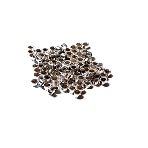Cuentas de plata ley 925 Craft Wire de 1 x 1,2 mm para crear pulseras 8