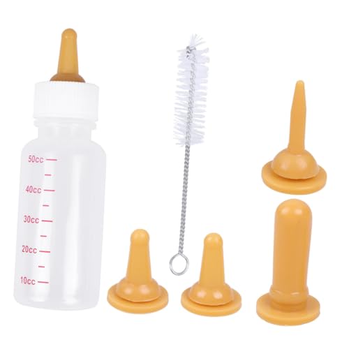 BESPORTBLE 1Set Pet Nursing Bottle Soft Feeding Bottles for Kittens Puppies Lightweight Easy to Includes Nipples Bottle Brush for Newborn Pets