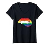 Photo Gallery donna lgbt spooky halloween vampiro fangs gay pride vampire lover maglietta con collo a v Photo Gallery donna lgbt spooky halloween vampiro fangs gay pride vampire lover maglietta con collo a v