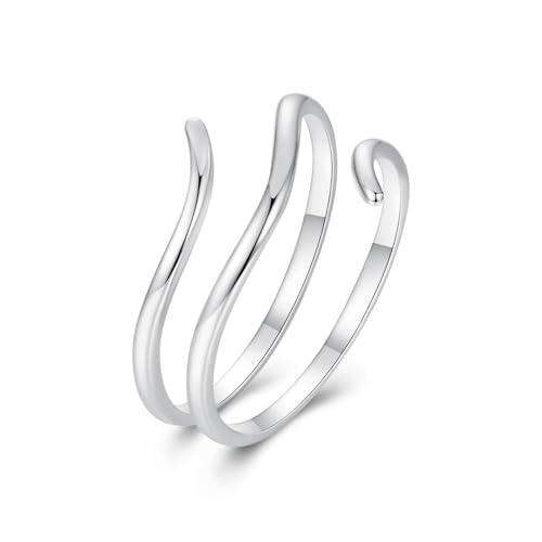 SOUTHPLUS Bague Argent 925 Pour Femme Filles, Bague Infini Zircone, Empilable,Élégante,Bague de Fiançailles Femme, Bague d'Amitié, Cadeaux de Bijoux pour...