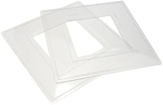 kenable Light Switch Surround Finger Plate White [2 Pack] [1 Pack]
