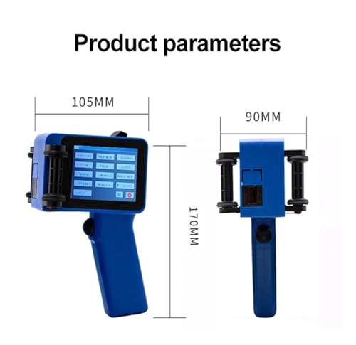 Imprimante portable code QR et date de péremption avec encre noire Blue-Printer1