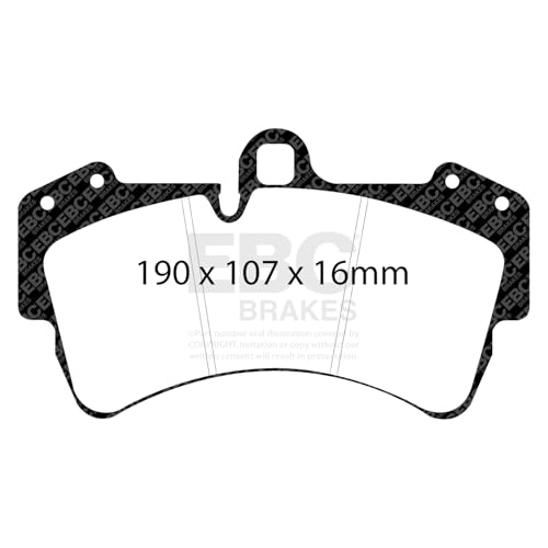Image of EBC Brakes Redstuff 3000 Series Sport Brake Pad Set DP31473C to Fit VOLKSWAGEN,PORSCHE
