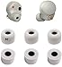 JNSA Replacement for WF 1000XM4 Silver 1000XM5 Memory Foam Ear Tips Noise Canceling Foam Eartips Ear Plug Ear Tip Foam Ear Caps M Size 3 Pairs, [Fit in Case], Silver,Medium Size (FoamXM4S3PM)