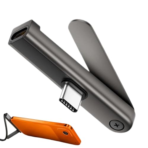 USB Type-C �X�}�[�g�t�H���p�[�d�A�_�v�^�[ - 2-in-1 �܂肽���ݎ��^�u���b�g�`���[�W�@�\���ڌ^,�X�}�[�g�X�}�[�g�t�H���z���_�[�}�E���g�t�H���z���_�[�}�E���g �� �X�^���h �@�\�t�� �֗��O�b�Y�Ƃ��� - ���� �j�� �e�b�N�D�� �ɍœK ��
