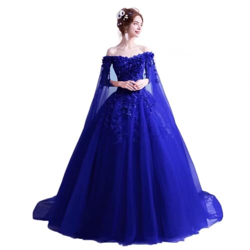 Women's Off The Shoulder Masquerade Puffy Prom Dress Long Ball Gowns Quinceanera Gothic Dress Sweet 16
