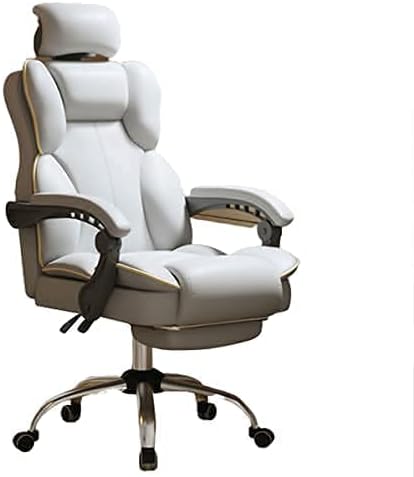 Office Chair Swivel Desk Chair Gaming Chair Ergonomic Office Chair with Headrest Gaming Chairs with Footrest Adjustable Back Angle and High Back Pu Leather E-Sports Racing Gamer Pc Computer Desk Swi